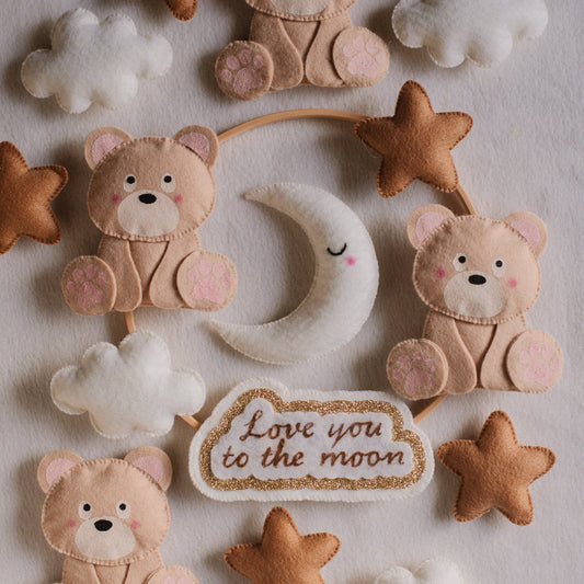 Giostrina decorativa LOVE YOU TO THE MOON